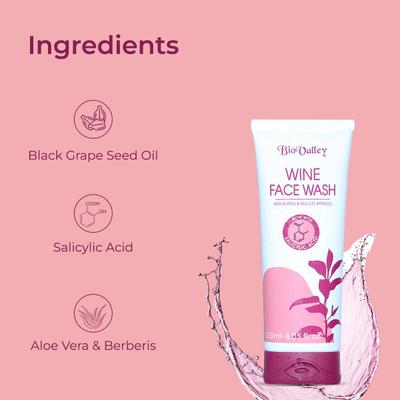 Bio Valley Wine Facewash 120 ml - Personal Care(Homeopathy)