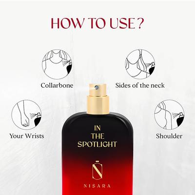 Nisara In the Spotlight Perfume Long Lasting Fragrance Citrus White Floral Eau De Parfum For Women 50 ml - Women Perfumes (Edt/Edp)