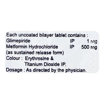 GLYMIFINE M 1 Tablet 10's - Diabetes-Ant