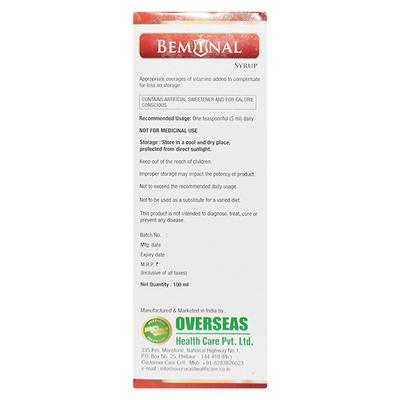 BEMINAL Syrup 100ml - Supplements-Vam
