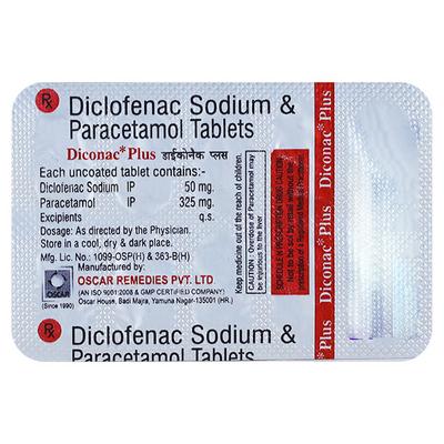 DICONAC PLUS Tablet 10's - Pain relief-Nsa