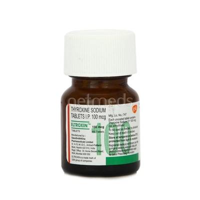 Eltroxin 100mcg Tablet 100'S - Hypothyroidism