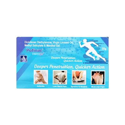 POFINAC NANO Gel 30gm - Pain relief-Nsa