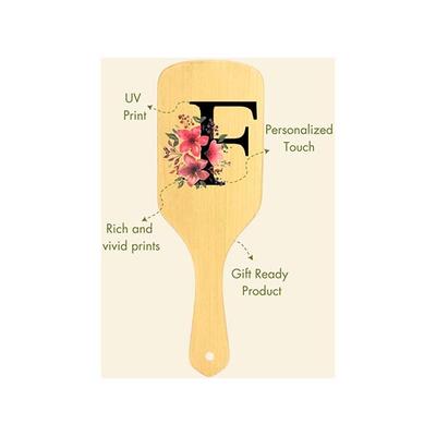 Allure Personalised Paddle Hair Brush Letter F 1's - Hair Brushes