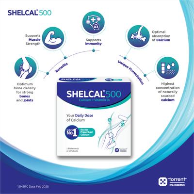 Shelcal-500 Tablet 15's - Calcium And Minerals