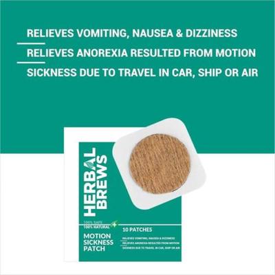 Herbal Brews Motion Sickness Patch 10's - Bandages & Dressings