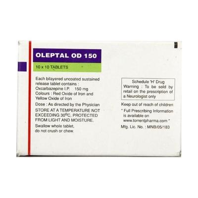 Oleptal OD 150mg Tablet 10'S - Epilepsy/Convulsion-Ant