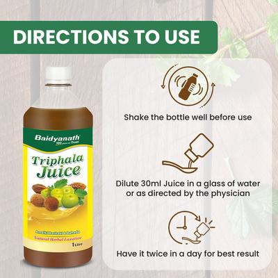 Baidyanath Triphala Juice 1 litre - Ayurvedic Juices