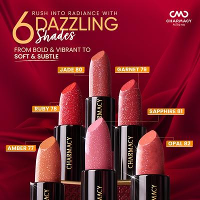 Charmacy Milano Diamond Rush - Garnet 79 3.8 gm - Lipsticks