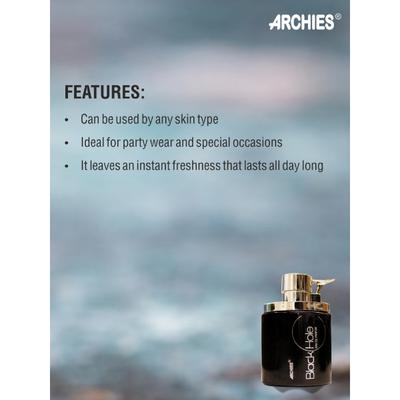 Archies Black Hole Eau De Parfum - Pack of 2 x 100 ml - Women Perfumes (Edt/Edp)