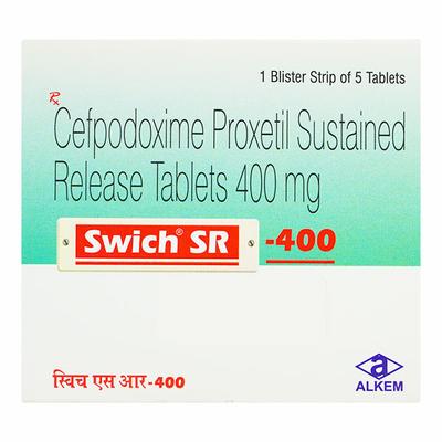 SWICH SR 400 Tablet 5's - Bacterial Infections-Cep