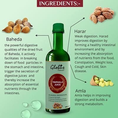 Globus Naturals Triphala Juice 500 ml - Ayurvedic Juices