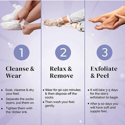 Luxa Derme Peeling & Exfoliating Foot Mask 40 ml - Foot Creams & Lotions