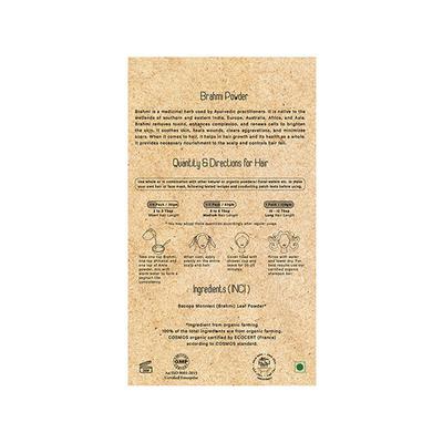 Herbal Me Brahmi Powder - 100% Certified Organic - 120gms - Powder