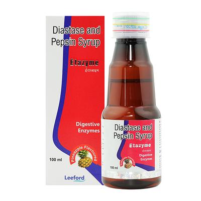 ETAZYME Pineapple Flavoured Syrup 100ml - Digestion-Dig