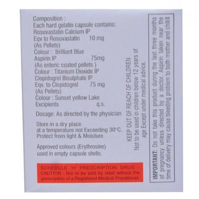 Rosumac Gold 10mg Capsule 10'S - High Cholesterol-Dys