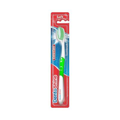 Dentoshine Extra Care Soft Bristles Toothbrush Green 100 gm - Toothbrushes