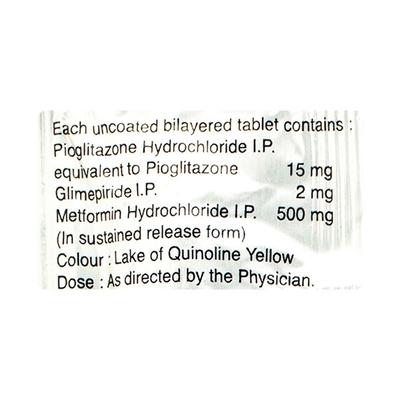 TRI AZULIX DS 2mg Tablet 10's - Diabetes-Ant