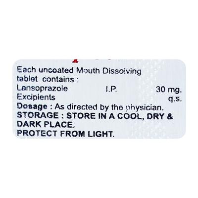 LANZIP 30 Capsule 10's - Ulcer/Reflux/Flatulence-Aaa