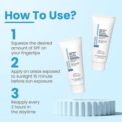 Fixderma Cosmetic Laboratories Chemfree Physical Sunscreen SPF 50 Mineral Sunscreen 50 ml - Body Sunscreen