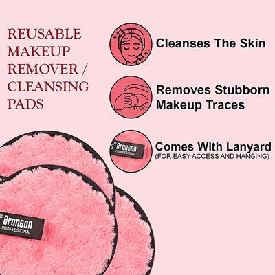 Bronson Professional Big Reusable Makeup Remover Cleansing Pads (Mix Color) 2's - Make Up Removers