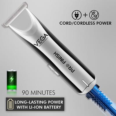 VEGA Professional Pro Finish Hair Trimmer with 90 mins Runtime, (VPVHT-06) 161 gm - Trimmers