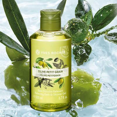 Yves Rocher Relaxing Bath And Shower Gel Olive Petit Grain 200 ml - Shower Gels & Body Wash