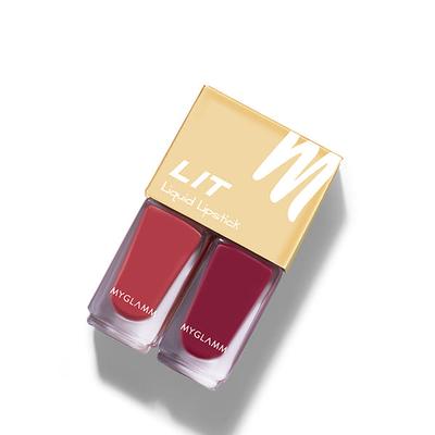 Myglamm Lit 2 In 1 Liquid Matte Lipstick - Flower Child 4 Gm - Liquid Lipsticks