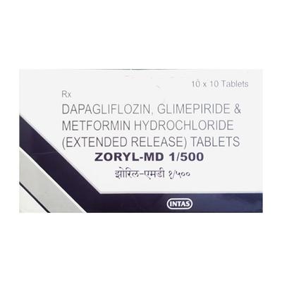 ZORYL MD 1/500 Tablet 10's - Diabetes-Ant