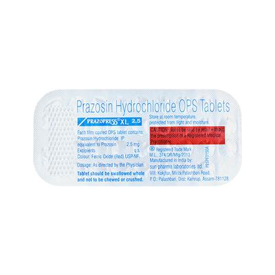 Prazopress XL 2.5mg Tablet 30'S - Hypertension-Per