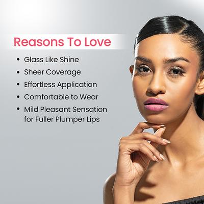 Swiss Beauty Plump-Up Wet Lightweight Lip Gloss, Shade- Popsicle 2 ml - Lip Glosses