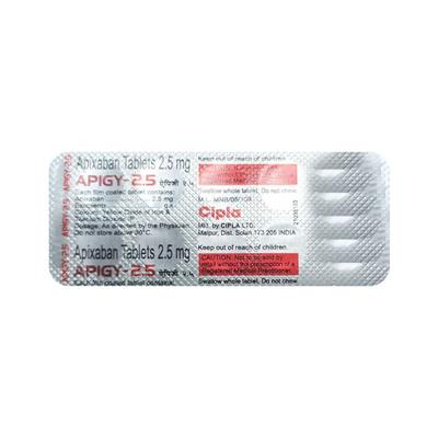 APIGY 2.5 Tablet 10's - Blood Clot-Ant