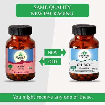 Organic India OH-Boy Men's Virility Veg Capsule 30's - Speciality Medicines