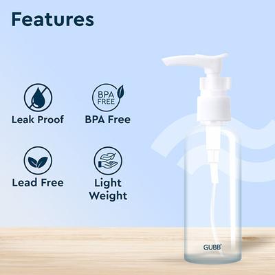 Gubb Travel Bottle With Pump 100ml 1's - Others