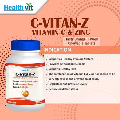 Healthvit C-Vitan-Z Tablet 60's - Multi-Vitamins