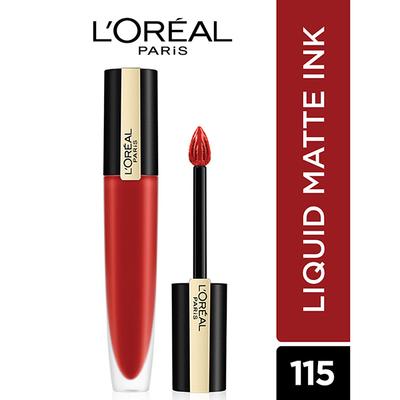 L'Oreal Paris Rouge Signature Matte Liquid Lipstick,115 I Am Worth It 7 Gm - Lipsticks