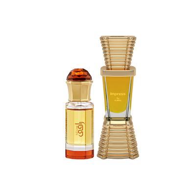 Ajmal Mukhallat Raaqi Concentrated Perfume Oil Floral Fruity Attar And Impress Concentrated Perfume Oil Citrus Attar 20 ml - Deodorants/Roll-Ons
