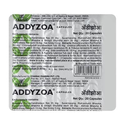 Addyzoa Capsule 20'S - Ayurvedic Medicine-AYU