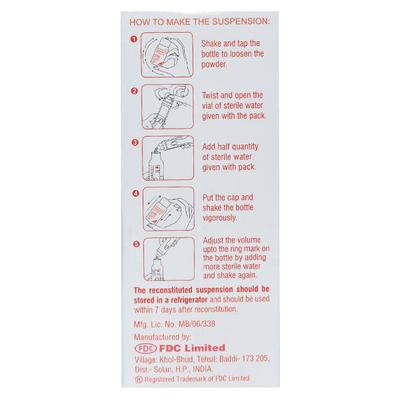 Zifi 50mg Dry Syrup 30ml - Bacterial Infections-Cep