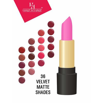 Half N Half Velvet Matte Texture Lipstick My Colour, Bomb - Sell 3.8 gm - Lipsticks