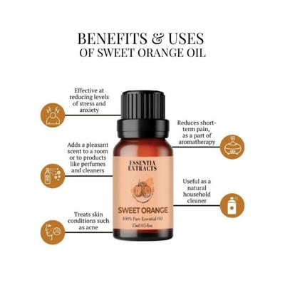 Essentia Extracts Sweet Orange Essential Oil 15 ml - Essential Oils