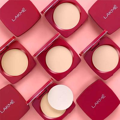 Lakme Forever Matte Compact, Smooth Finish, Lasts for 12 Hrs, Even Toned Look, Pearl, 9 gm - Compact Powder