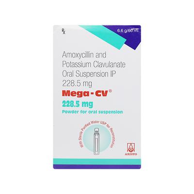 Mega CV 228.5mg Oral Suspension 60ml - Bacterial Infections-Pen