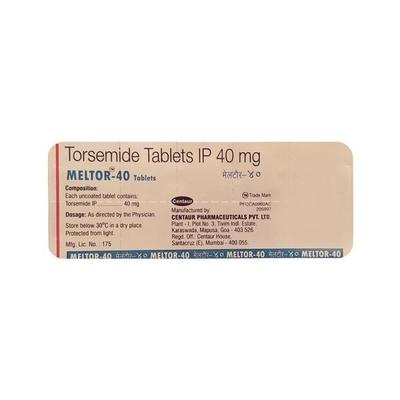 Meltor 40mg Tablet 10'S - Hypertension-Diu