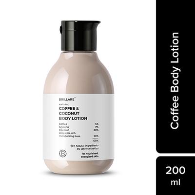 Brillare Coffee & Coconut Body Lotion For Energized & Moisturised Skin 200 ml - Lotions & Creams