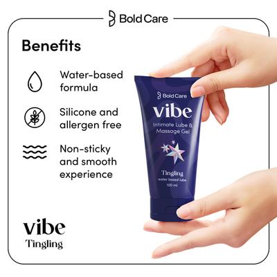Bold Care Vibe Intimate Lube & Massage Gel Tingling 100 ml - Flavoured Lubes