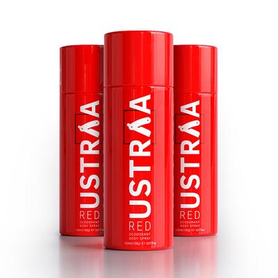 RED Deodorant Body Spray- Set of 3 450 ml - Deodorants/Roll-Ons