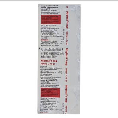 Migitus 5mg Tablet 10'S - Hypertension-Bet