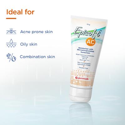 Episoft AC Moisturiser with Microencapsulated Sunscreen UVA/UVB SPF 30 75gm - Body Sunscreen