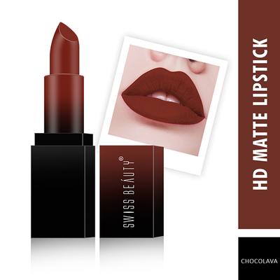 Swiss Beauty HD Matte Lipstick - (Chocolava) 3.5 gm - Lipsticks